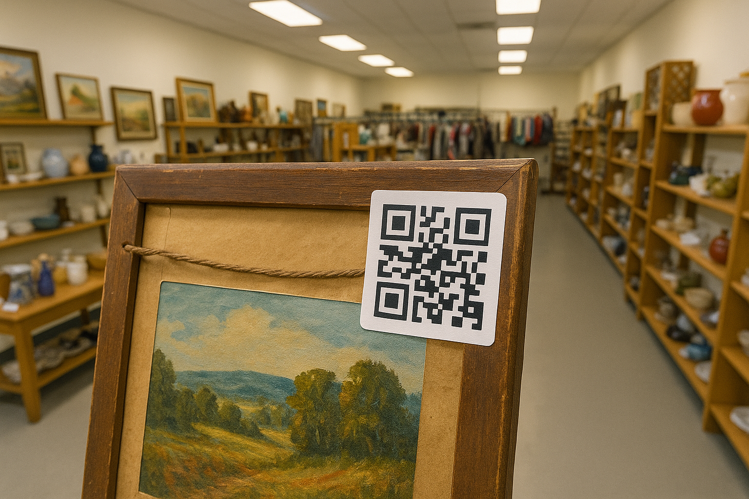 Child drawing with QR code to Meta's animation site